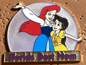 DISNEY WDW 2003 RARE ‘WORLDS BEST MOM’ WITH ARIEL & HER DAUGHTER MELODY VHTF PIN - Picture 1 of 2