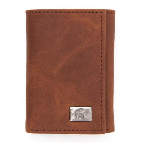 Michigan State University Wallet Trifold Leather Wallet Cover