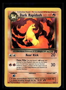 2000 Pokemon Team Rocket #44/82 Dark Rapidash NM-Mint+