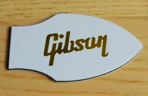 TRUSS ROD COVER GIBSON Flying V WHITE / GOLD LETTER - Bild 1 von 3