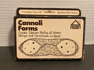 Vintage Set of Hoan Cannoli Forms Molds Roller (4) In Box - Picture 1 of 5