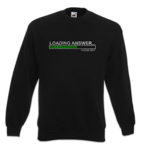 Loading Answer Sweatshirt Pullover Bar Teacher Professor Fun Geek Nerd Scientist - Picture 1 of 1