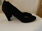 Ladies Black Heels Shoes Uk Size 8 - Great Condition