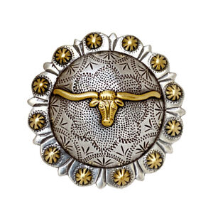Western Screw Back Concho Ab Crystals Round Saddle Bling Cowgirl Set Of 2/4/8/16 