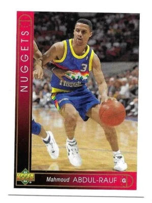 MAHMOUD ABDUL-RAUF 1993-94 UPPER DECK CARD NM-MT CONDITION - Image 1 of 2