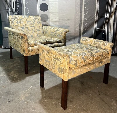 Mid Century Danish Hans Olsen Lounge Chair & Ottoman - Image 1 of 4