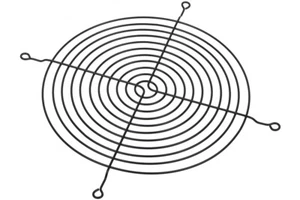 Lüftergitter für Axiallüfter für 180mm schwarz - Afbeelding 1 van 2
