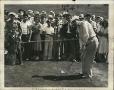 1938 Press Photo Golfer Ralph Guldahl begins his title defense at Western Open