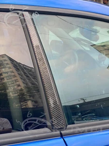 CARBON DOOR PILLAR FIT 2002 2003 2004 2005 2006 2007 IMPREZA WRX SEDAN GDA GDB   - Picture 1 of 5