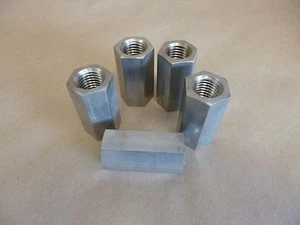 7/8-9 X 2-1/2" TALL STAINLESS STEEL HEX THREADED STANDOFF SPACERS (5pcs) - Picture 1 of 4