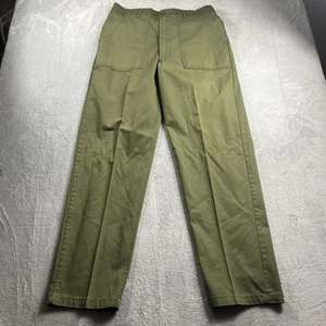 Vintage Military Pants Mens 36x33 Utility Trousers OG 507 Green Durable Press - Bild 1 von 11