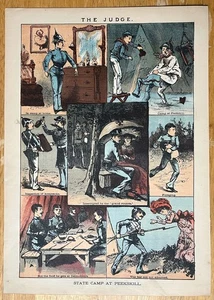 SELTENE KARIKATUR DER RICHTER MAGAZIN - STAATLICHES LAGER IN PEEKSKILL - POLITISCH - Bild 1 von 2