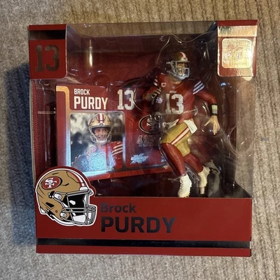 Figura camiseta roja local Brock Purdy 49ers McFarlane SportsPicks con soporte Foto 1 de 4