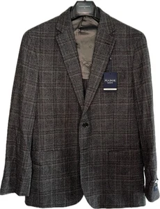 Jos A Bank Tailored Fit Blazer Gr. 42R Wolle Kaschmir Sakko grau schwarz kariert - Bild 1 von 10