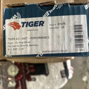 25ct-Weiler 57075 Tiger AO-60T-TPerformance Type-1 Cutting Wheel 4"x .035 X 1/4” - Picture 1 of 3