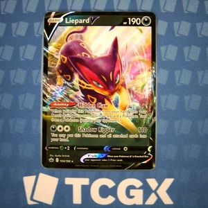 Pokemon - Liepard V - 104/198 - SWSH06: Chilling Reign - Holo - Ultra Rare NM - Picture 1 of 1