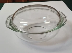 Vintage PYREX Clear Glass #024 Covered Casserole Dish Bowl With 684-C Lid ~ USA - Picture 1 of 11