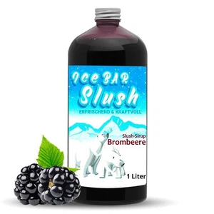 (7,95 EUR/l) ICE OSO jarabe Slush concentrado AZO LIBRE mora 1 litro - Imagen 1 de 2