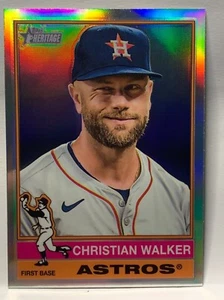 CHRISTIAN WALKER 2025 Topps Heritage REFRACTOR CROMADO #110 HOUSTON ASTROS - Imagen 1 de 2
