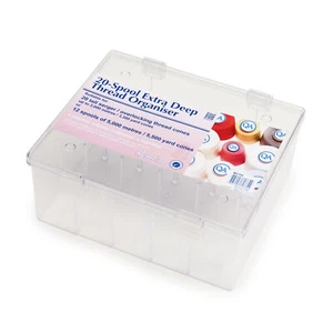 Hemline Thread Organiser: Extra Deep: Clear: 20 Spool - Picture 1 of 1