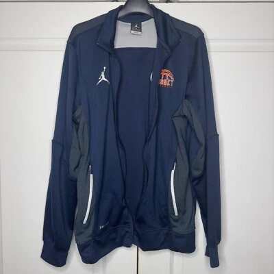 Seattle Supersonics Hersey Hawkins Jacket Men M Navy Air Jordan Basketball Sport - Image 1 of 4