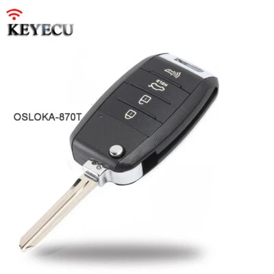 Llavero remoto abatible para KIA Forte Koup 2014 2015 2016 OSLOKA-870T 95430-A7400 4B Foto 1 de 4