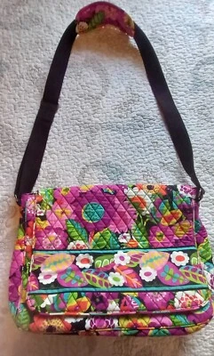 Lovely VERA BRADLEY Large Laptop Computer Work Bag, Shoulder Pad, VA VA BLOOM Foto 1 de 4