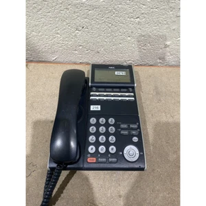 NEC DT300 Series DLV(XD)Z-Y(BK) Corded Telephone Black & Silver Digital Display - Picture 1 of 19