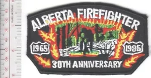 Hot Shot Alberta Forest Firefighter 1965 to 1995 30th Anniversary Patch - Picture 1 of 1
