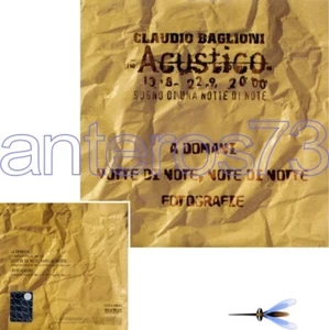 CLAUDIO BAGLIONI "ACUSTICO" RARO CDsingolo PROMO 3 BRANI - Picture 1 of 1