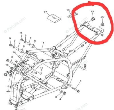 Новый OEM пара вилок рамы Yamaha 90338-23172-00 - вилка - Изображение 1 из 2