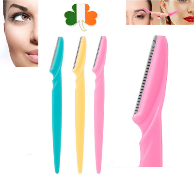 3x Eyebrow Razor Trimmer Face Hair Removal Stainless Steel Scissors Shaper  • 2.99€