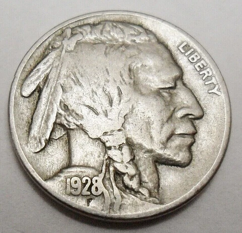 1928 P INDIAN HEAD "BUFFALO" NICKEL  *AG OR BETTER*  **FREE SHIPPING** Cover