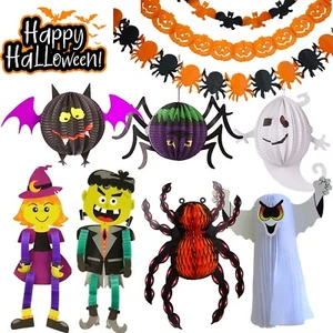 3D Halloween Hanging Decoration, 3D Spooky Spiral, Honeycomb Spider Foil Garland - Picture 1 of 129