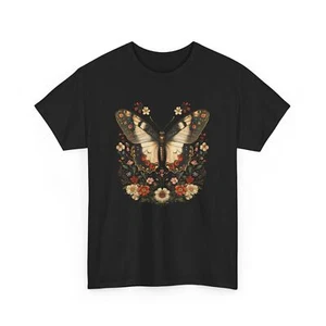 Boho Butterfly Graphic Tee Women’s Trendy Aesthetic Oversized Vintage Shirt - Picture 1 of 10