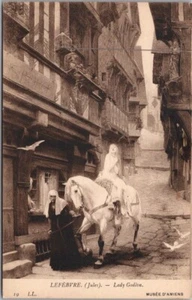 Postal de Picardía, Francia década de 1960 MUSEO DE AMIENS Dama Godiva artista Jules Lefebvre - Imagen 1 de 2