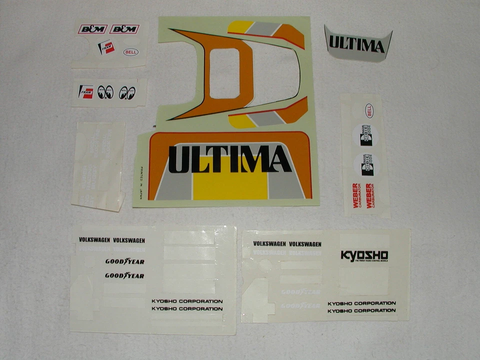 Kyosho 1/10 RC - Sticker Ultima Buggy + VW Baja Beetle Vintage - Used - Bild 1 von 1