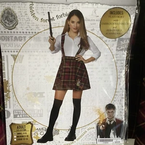 Harry Potter Costume Gryffindor Suspender Skirt -Small (4/6) - Picture 1 of 4