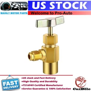 Self-Sealing A/C Can Tap Dispenser Valve Recharge Tank Adapter Tool 1/4SAE hose - Picture 1 of 15