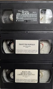 Christmas VHS - The Santa Clause, Frosty The Snowman, Bear In The Big Blue House - Picture 1 of 1