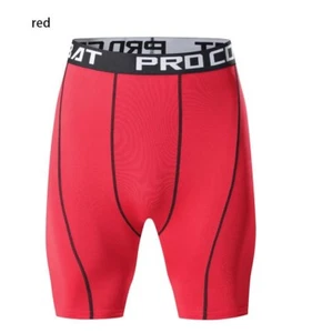 Sports Apparel Skin Tights Compression Underwear Mens Elastic Gym Shorts Pants - Picture 1 of 25