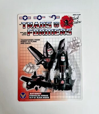 TRANSFORMERS G1 autobot POWERGLIDE "BLACK WIDOW" Custom Toy figure in Custom - Image 1 of 4
