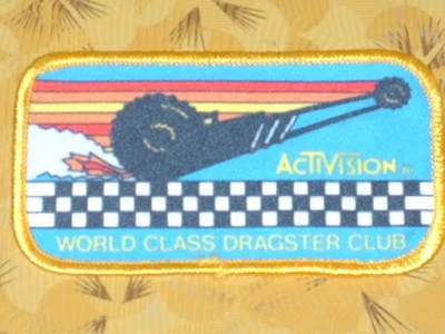 👀🕹~ Atari Video Game Vintage 80's Activision Patch - World Class Dragster Club - Image 1 of 2