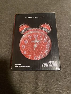 Full Send Alarm Clock September Drop Quartz Analog Movement Nelk New In Box - Image 1 of 4