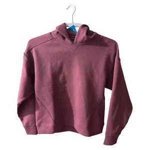 DSG Hoodie Girl's Large Rose Coffee Sport Fleece Comfort Ribbed Trim Pullover - Picture 1 of 6