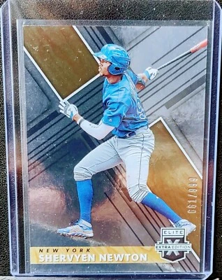 2018 Panini Elite Extra Shervyen Newton #ed 661/999 #94 NY Mets - Image 1 of 2