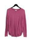 Fatface Women's Jumper Uk 18 Purple Polyester With Nylon, Wool Pullover