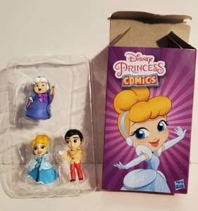 DISNEY COMIC PVC FIGURE PRINCESS CINDERELLA FAIRY GODMOTHER PRINCE CHARMING LOT3 - Picture 1 of 5