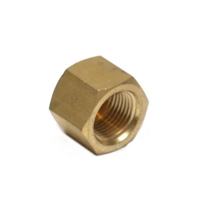 3/8 Female Npt Pipe End Cap Brass Fitting Fuel Air Water Oil Gas Vacuum 108-C - Picture 1 of 6