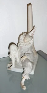 VINTAGE BIG LLADRO FIGURINE SCULPTURE SLEEPING CLOWN HARLEQUIN DESIGN NR - Picture 1 of 8